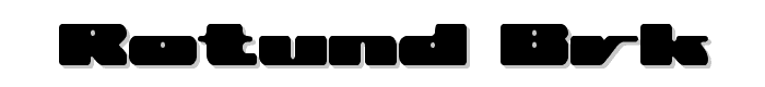 Rotund BRK font